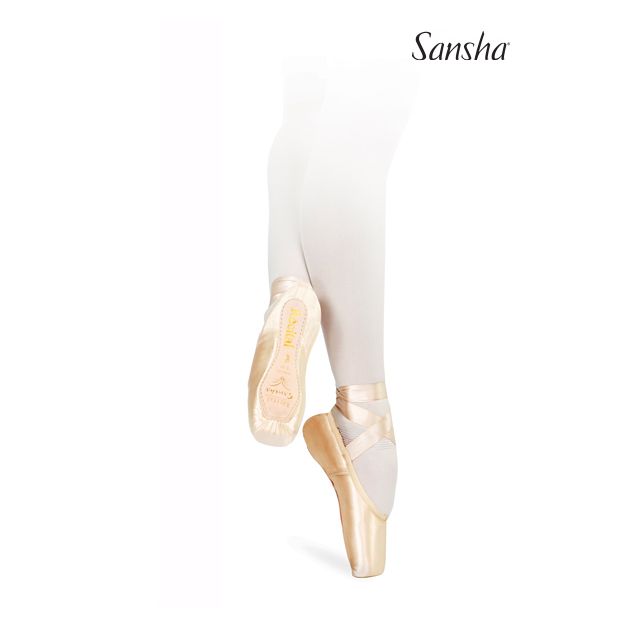 Sansha pointe shoes lesther sole RECITAL 202SL