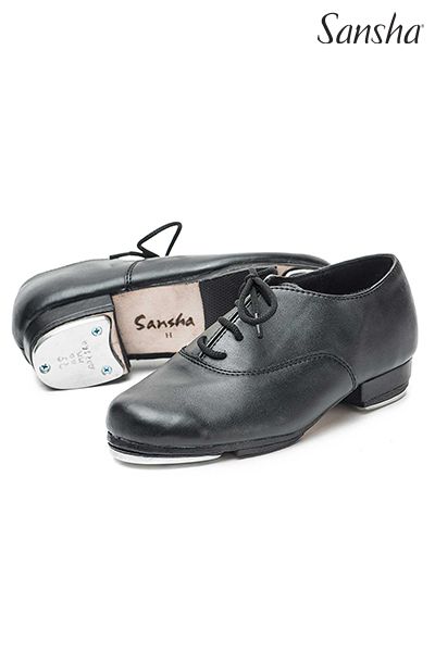 NWT Sansha Claquettes Youth Leather Tap Shoes size G Schoenen Schoenen Meisjesschoenen Verkleden 